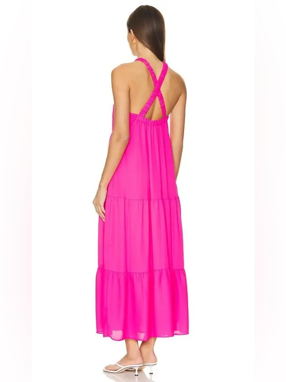 NWT Show Me Your Mumu Hallie Halter Dress in Hot Pink - M - Picture 2 of 8